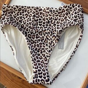 J. Crew Natural Leopard Hallie bikini bottom in Classic Sculpt Medium